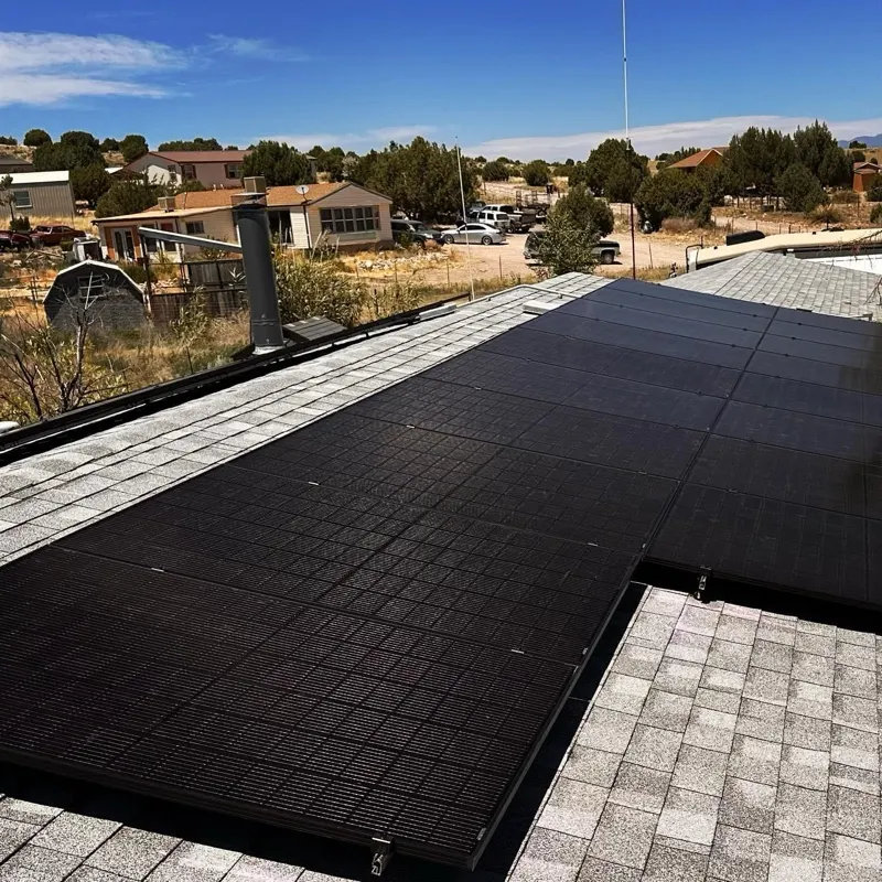 A solar array on a desert property in Arizona